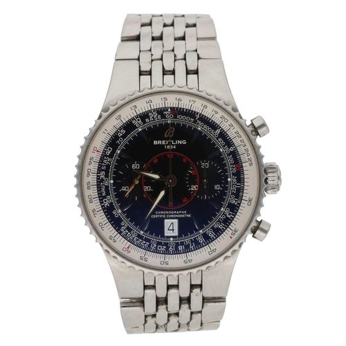 497 - Breitling Montebrillant Legende Chronographe automatic stainless steel gentleman's wristwatch, refer... 