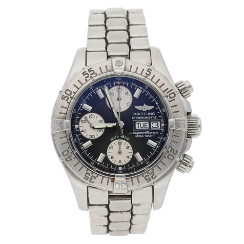 515 - Breitling SuperOcean Chronometre Chronograph automatic stainless steel gentleman's wristwatch, refer... 