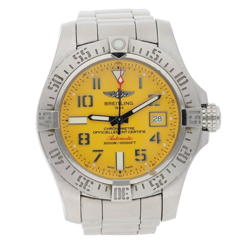 514 - Breitling Avenger II Seawolf Chronometre automatic stainless steel gentleman's wristwatch, reference... 