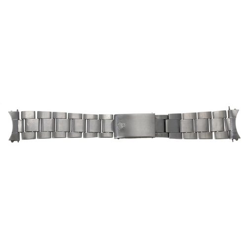 782 - Rolex Oyster stainless steel gentleman's wristwatch bracelet, reference 7836, with 258 end links, th... 