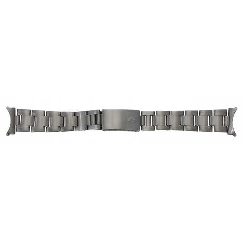 783 - Rolex Oyster stainless steel gentleman's wristwatch bracelet, reference X7 78350 17, with 557 end li... 