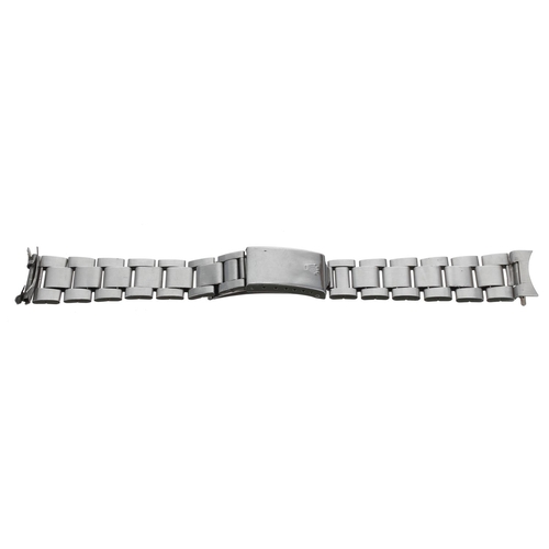 785 - Rolex Oyster bracelet, reference 7836, with end links numbered 633 and 195MA, dated 'A' (1976), 7.25... 