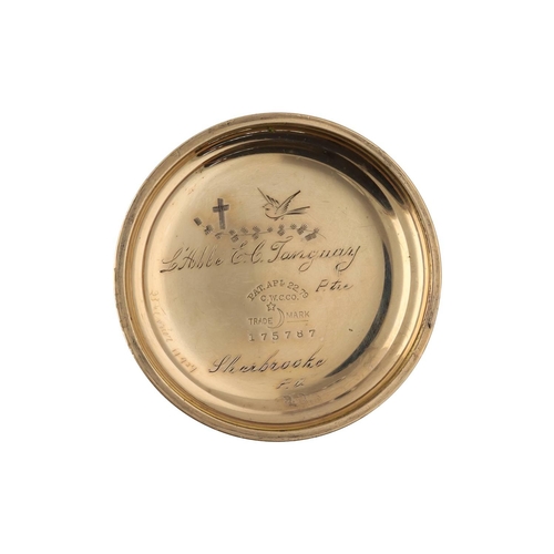 859 - American Waltham 'Sterling' gold plated lever pocket watch, circa 1907, serial no. 16269173, signed ... 