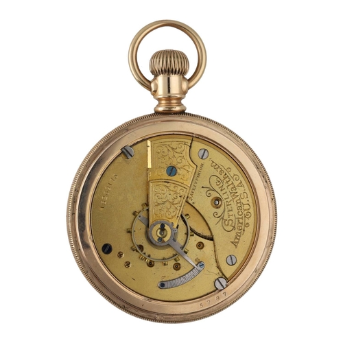 859 - American Waltham 'Sterling' gold plated lever pocket watch, circa 1907, serial no. 16269173, signed ... 