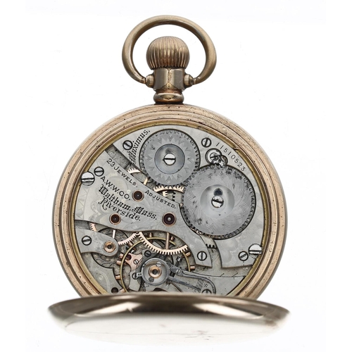 866 - American Waltham 'Riverside Maximus' gold plated lever pocket watch, circa 1902, serial no. 11510523... 