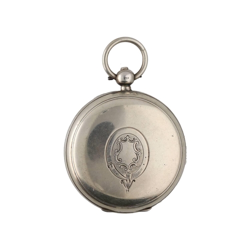 908 - Elgin National Watch Co. silver lever pocket watch, circa 1877, serial no. 546300, signed movement w... 