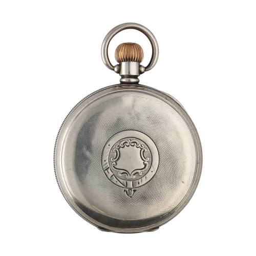 910 - American Waltham 'Traveler' silver lever pocket watch, circa 1912, serial no. 18779288, signed movem... 