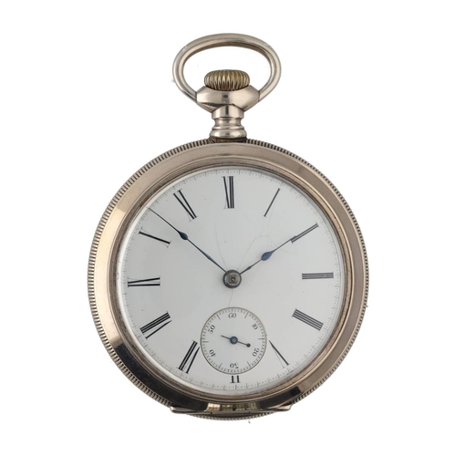 912 - J. W. Benedict, New York fusee lever pocket watch, the movement signed J.W. Benedict, 5 Wall St. New... 