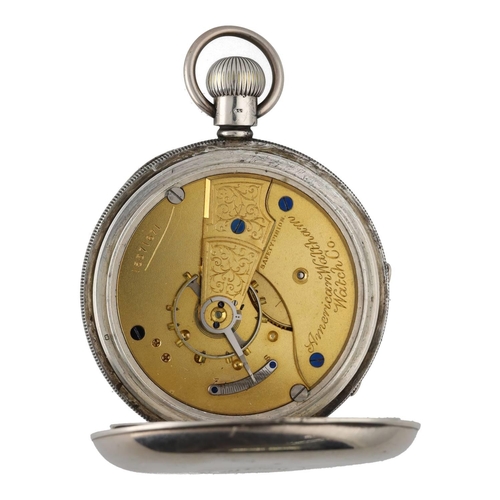 915 - American Waltham silver lever pocket watch, circa 1906, serial no. 15371671, signed movement with sa... 