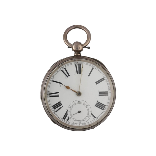 918 - American Waltham silver lever pocket watch, circa 1884, serial no. 2355992, signed movement with Pat... 