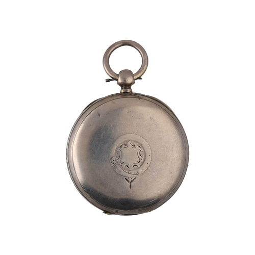 918 - American Waltham silver lever pocket watch, circa 1884, serial no. 2355992, signed movement with Pat... 