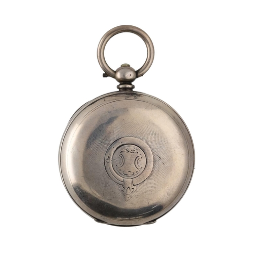 919 - American Waltham silver lever pocket watch, circa 1895, serial no. 7177558, signed movement with Saf... 