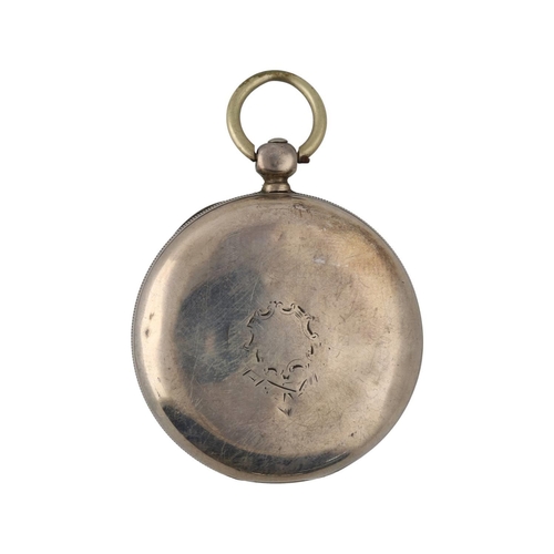 920 - American Waltham silver lever pocket watch, circa 1884, serial no. 2635564, signed movement with Pat... 