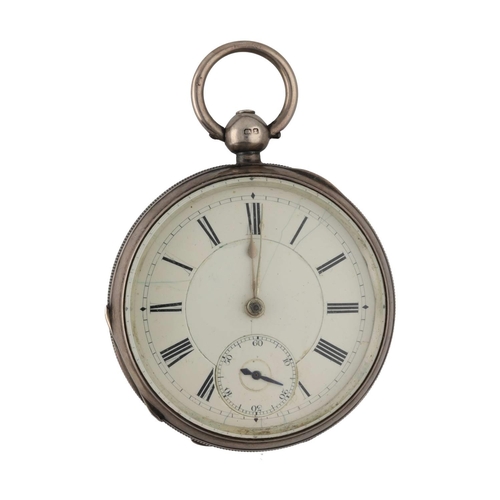 922 - American Waltham 'The Farringdon H.' silver lever pocket watch, circa 1886, serial no. 3365987, with... 