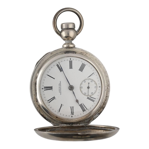 924 - American Waltham lever hunter pocket watch, circa 1906, serial no. 15423207, signed movement with Sa... 