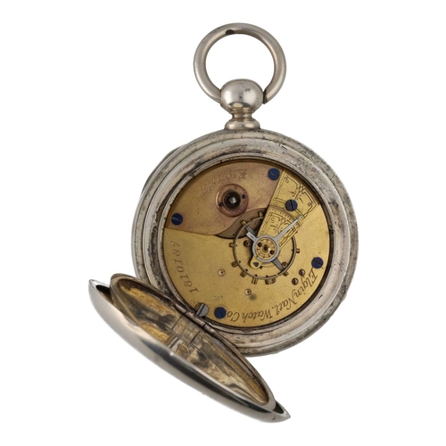 925 - Elgin National Watch Co. lever pocket watch, circa 1884, serial no. 1810187, signed movement with co... 