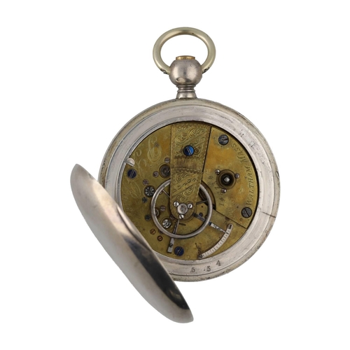 926 - Early American Waltham 'P.S. Bartlett' lever hunter pocket watch, circa 1864, serial no. 148734, sig... 