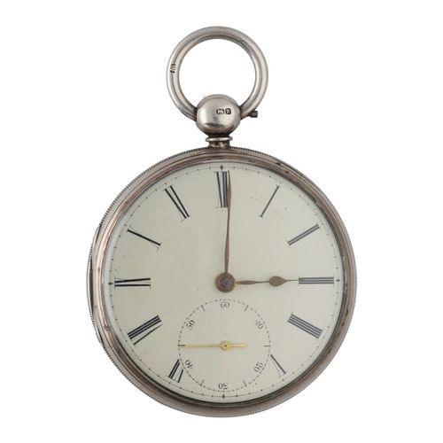 941 - H.H &. A Parkes, Stockport - Victorian silver fusee lever pocket watch, Chester 1857, signed mov... 