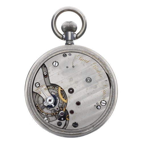 942 - Paul Buhre - nickel cased lever deck watch, signed three quarter plate movement, no. 8688, with comp... 