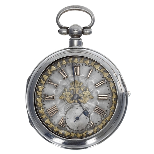 956 - R&G Beesley, Liverpool - Victorian silver fusee lever pocket watch, Birmingham 1894, signed move... 