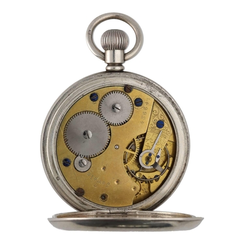 959 - George V silver lever pocket watch, Birmingham 1918, 7 jewel three quarter plate movement, no. 43664... 