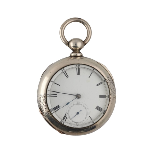 996 - Leader coin lever pocket watch, the movement inscribed 'Fogg's Patent', no. 867980, with steel three... 