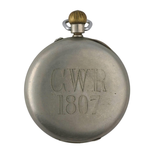 1016 - Great Western Railway (G.W.R) - Rotherhams nickel cased lever pocket watch, the movement signed Roth... 