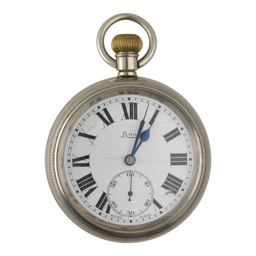 1017 - British Railway Western Region B.R.(W). -  Limit No. 2 nickel cased lever pocket watch, signed cal. ... 