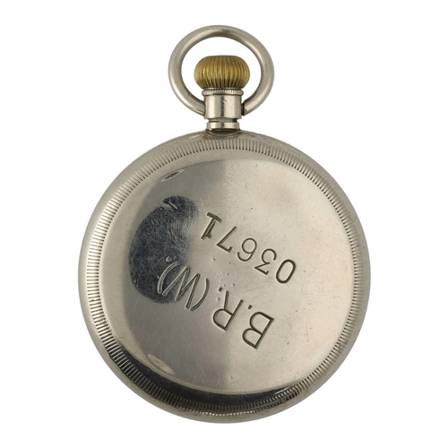 1017 - British Railway Western Region B.R.(W). -  Limit No. 2 nickel cased lever pocket watch, signed cal. ... 