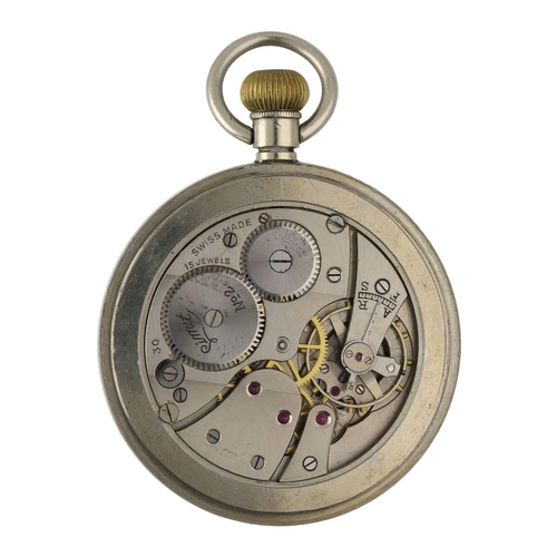 1017 - British Railway Western Region B.R.(W). -  Limit No. 2 nickel cased lever pocket watch, signed cal. ... 