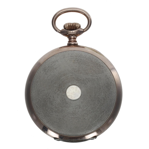 1034 - A.W. Bruuns EFTR. Lund - Continental silver (0.800) lever pocket watch, signed gilt movement, with c... 