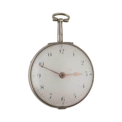 1037 - William Smith, London - George III silver pair cased verge pocket watch, London 1804, signed fusee m... 