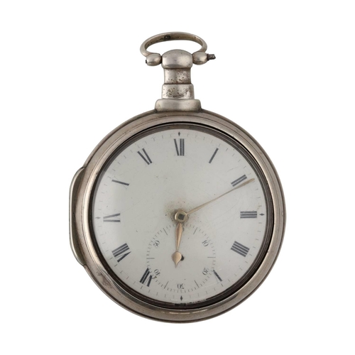 1038 - Coward & Smith, Cornhill, London - George III silver fusee rack lever pair cased pocket watch, L... 