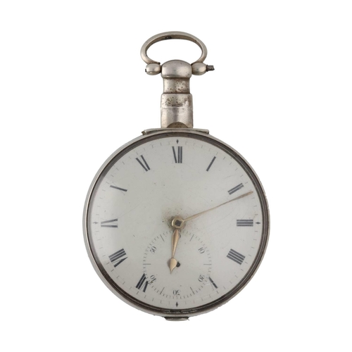 1038 - Coward & Smith, Cornhill, London - George III silver fusee rack lever pair cased pocket watch, L... 