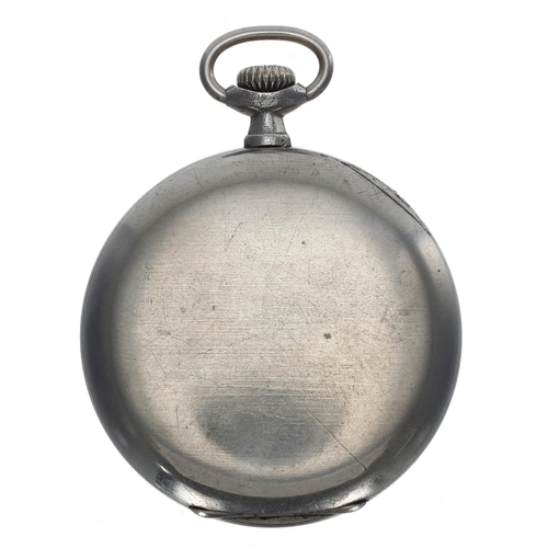 1042 - Omega - nickel cased lever pocket watch, case no. 6905179, serial no. 7671xxx, circa 1930's, signed ... 