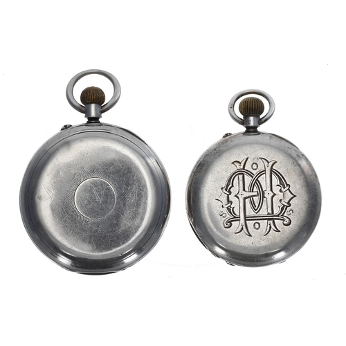 1078 - Victorian silver lever engine turned fob watch, Birmingham 1893, three quarter plate movement signed... 