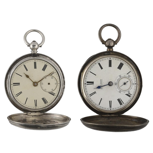 1119 - Victorian silver fusee lever engraved hunter pocket watch for repair, London 1891, maker W. H. Weir,... 