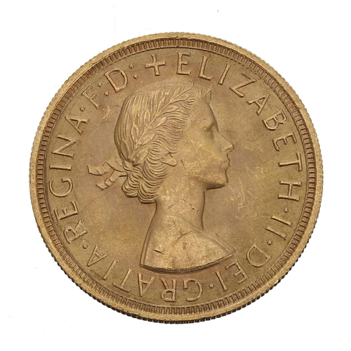 68 - 1957 full sovereign coin, 8gm(223)