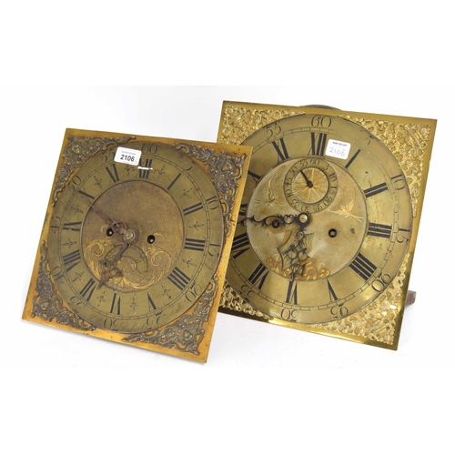 2106 - Double fusee clock movement with platform escapement, with associated 11.25