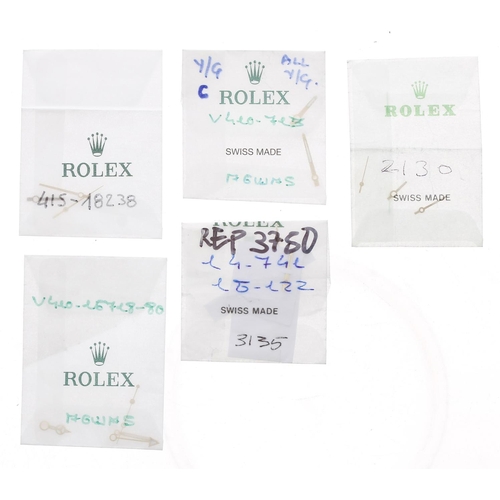 801 - Rolex - Five sets of wristwatch hands (5)