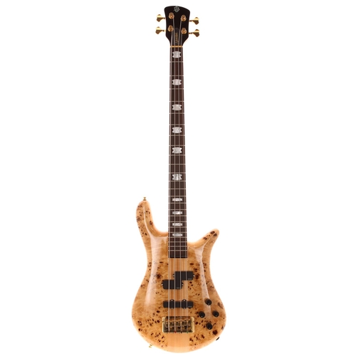 709 - 2013 Spector Euro 4LX bass guitar, made in Czech Republic; Body: natural burr poplar top upon maple,... 