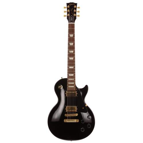 427 - 2008 Gibson Les Paul Studio electric guitar, made in USA; Body: ebony finished mahogany; Neck: good;... 