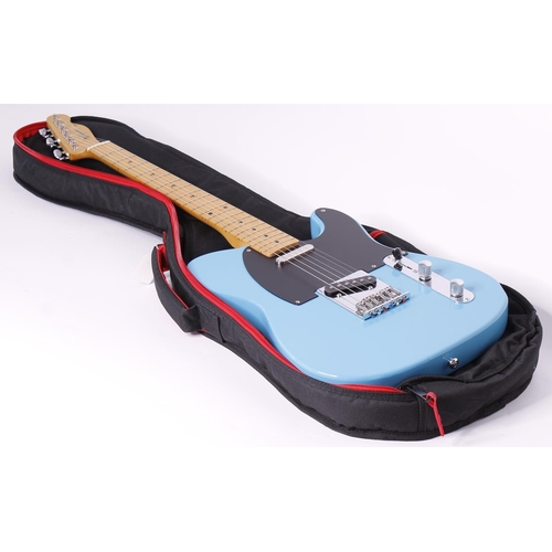 418 - Squier by Fender Telecaster electric guitar, made in Japan (1993-1994); Body: sky blue refinish; Nec... 