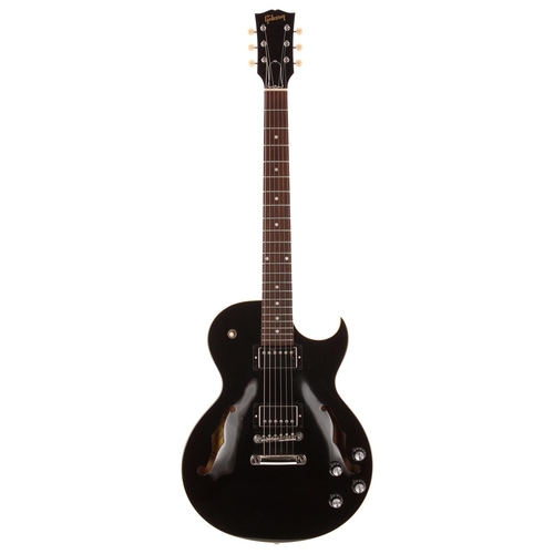 430 - 2019 Gibson ES-235 semi-hollow body electric guitar, made in USA; Body: black gloss finish; Neck: go... 