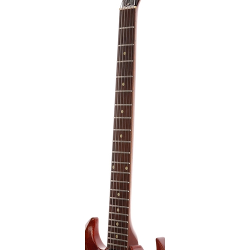 431 - 1963 Gibson Les Paul SG Junior electric guitar, made in USA; Body: cherry finished mahogany, large b... 