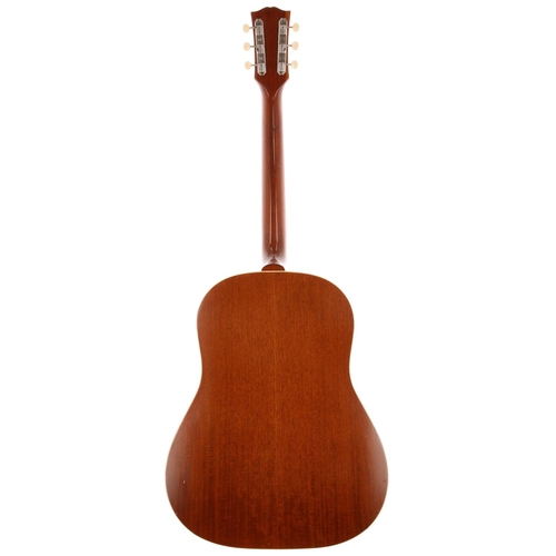 432 - 1955 Gibson J-50 acoustic guitar, made in USA; Back and sides: mahogany, light buckle scratches to b... 