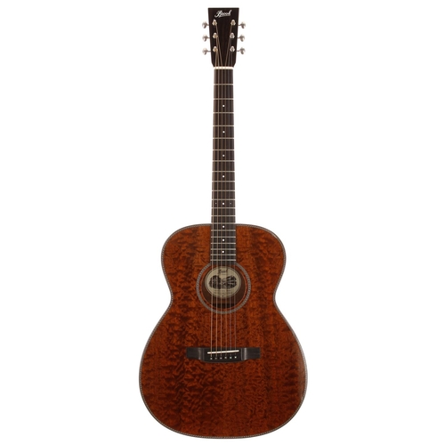 524 - 2021 Brook Guitars Lamorna acoustic guitar, made in England; Body: figured mahogany; Neck: mahogany;... 