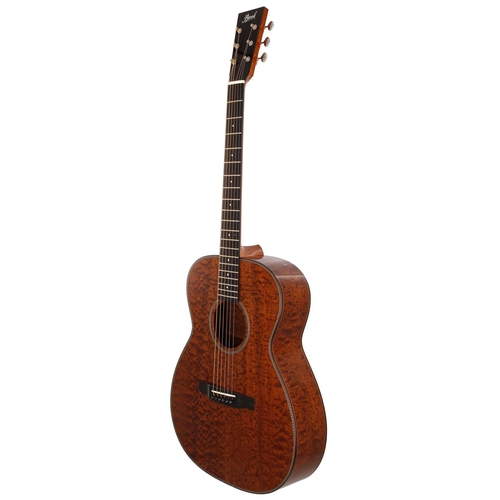 524 - 2021 Brook Guitars Lamorna acoustic guitar, made in England; Body: figured mahogany; Neck: mahogany;... 