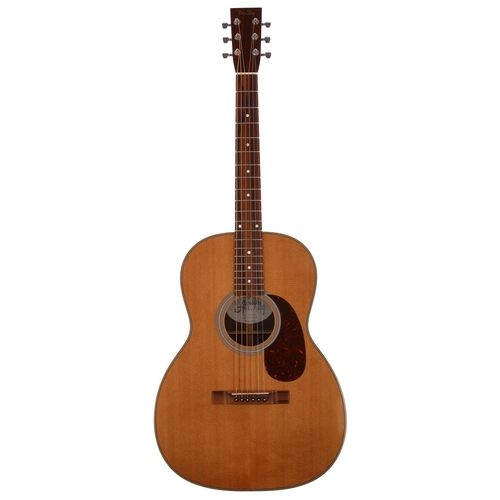 523 - 2011 Dave King Katrina acoustic guitar, made in England; Back and sides: ziricote; Top: natural spru... 