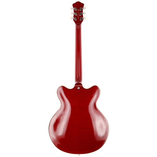 638 - Hofner Contemporary Series Verythin Special semi-hollow body electric guitar; Body: red finish; Neck... 